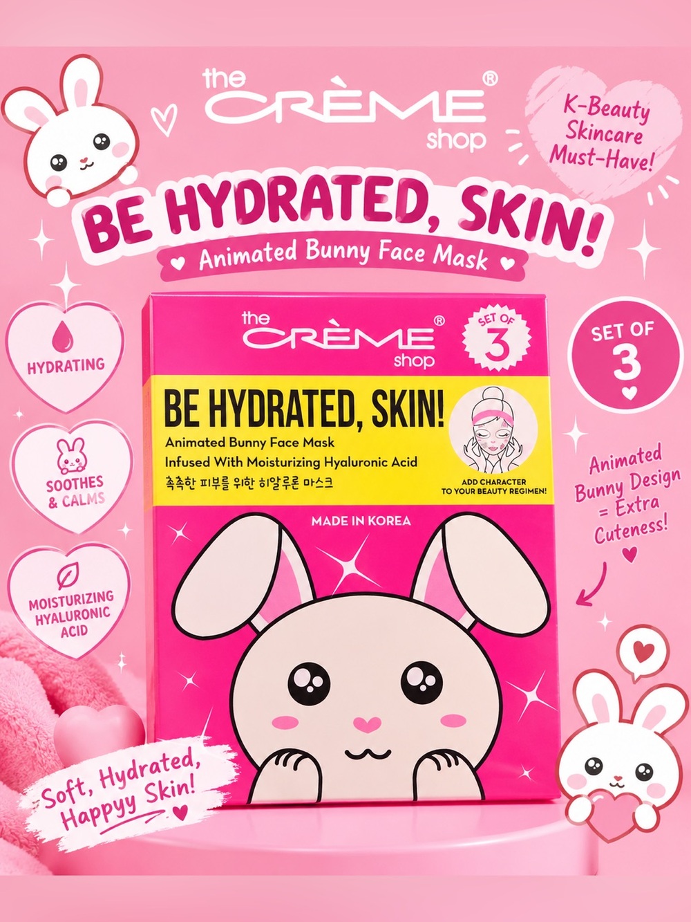 The Crème Shop Be Hydrated, Skin! Animated Face Mask